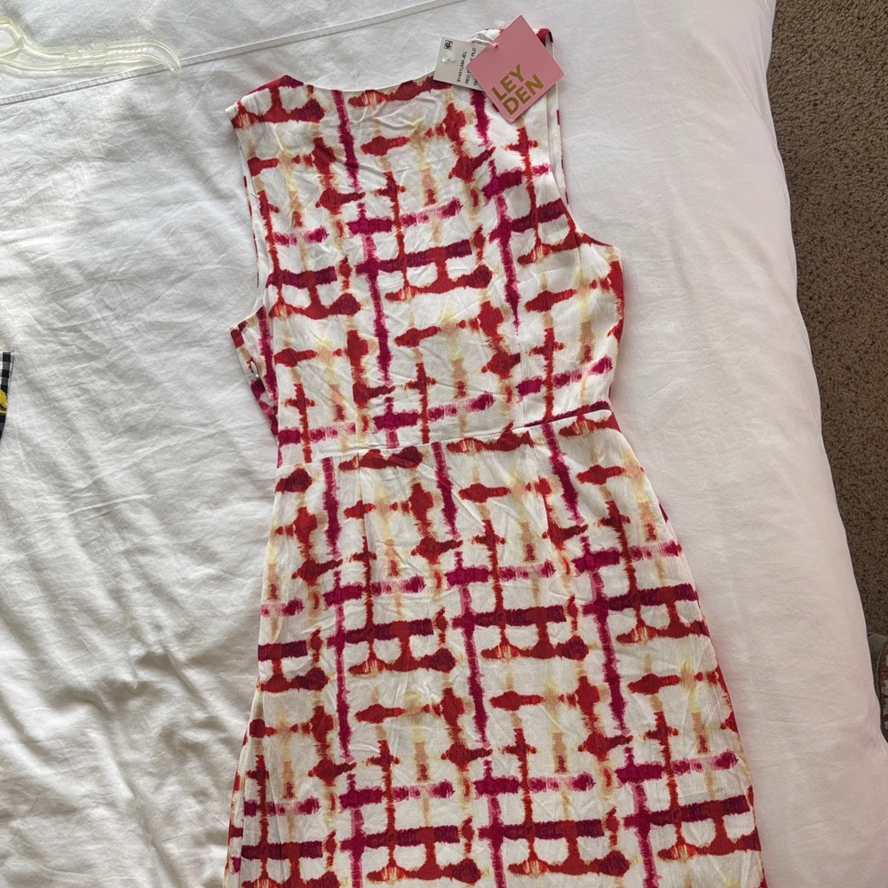 NWT Leyden Women's Printed Cutout Midi Dress - SIZE S - Picture 6 of 12